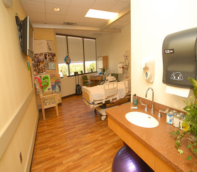 A patient's room at Shepherd Center main campus.