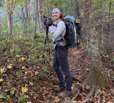 Jordyn Sak hikes the Appalachian Trail.