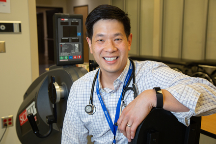 Wesley Chay, M.D., cares for patients in the Comprehensive Rehabilitation Unit at Shepherd Center.