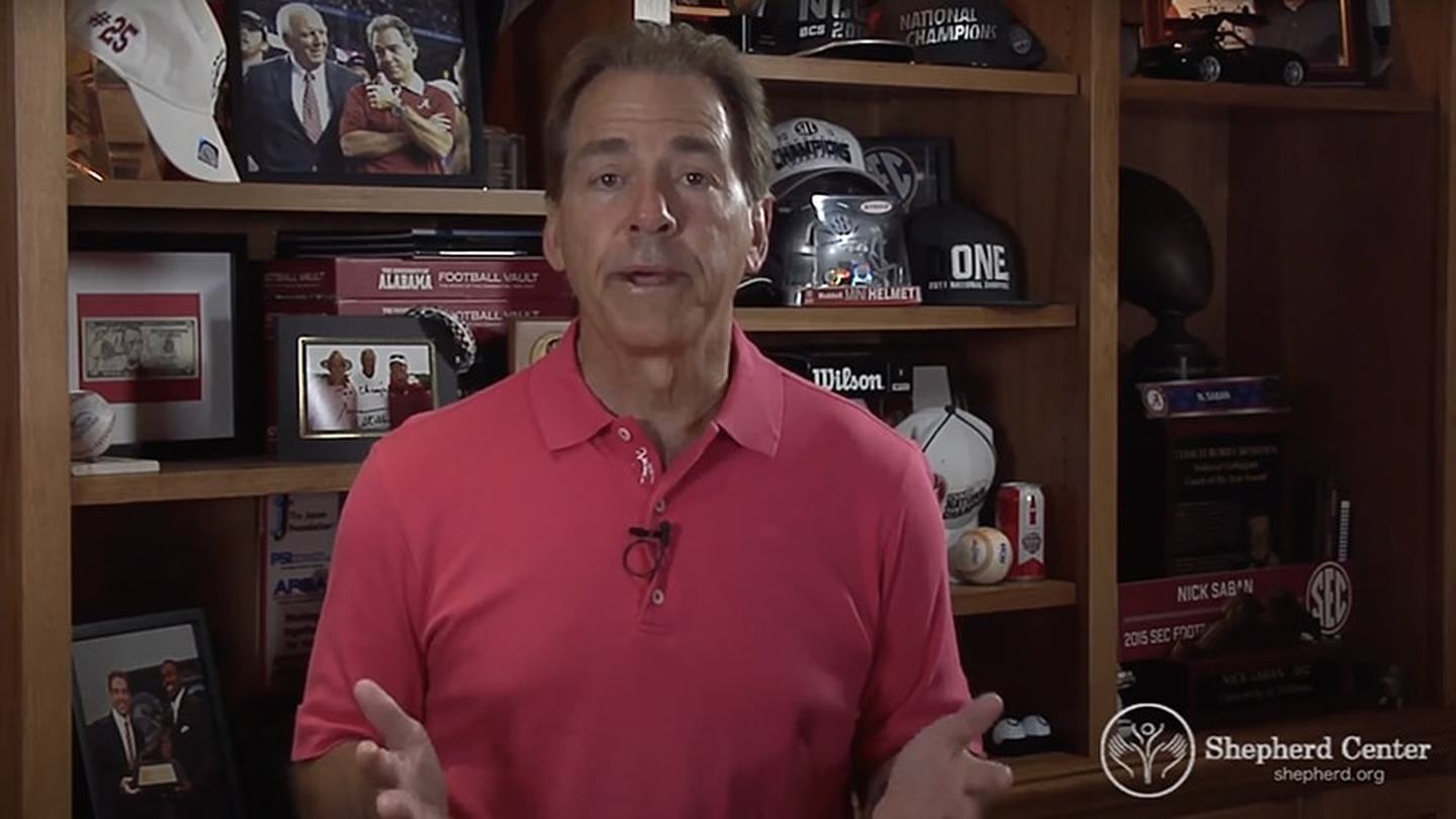 University of Alabama football Coach Nick Saban speaks about the dangers of drunk driving