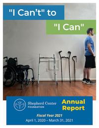 Cover page for 2021 Shepherd Center Foundation Annual Report